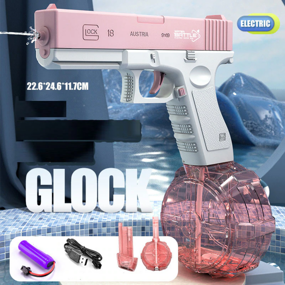 Pink Full Automatic Electric Glock High Pressure Water Gun